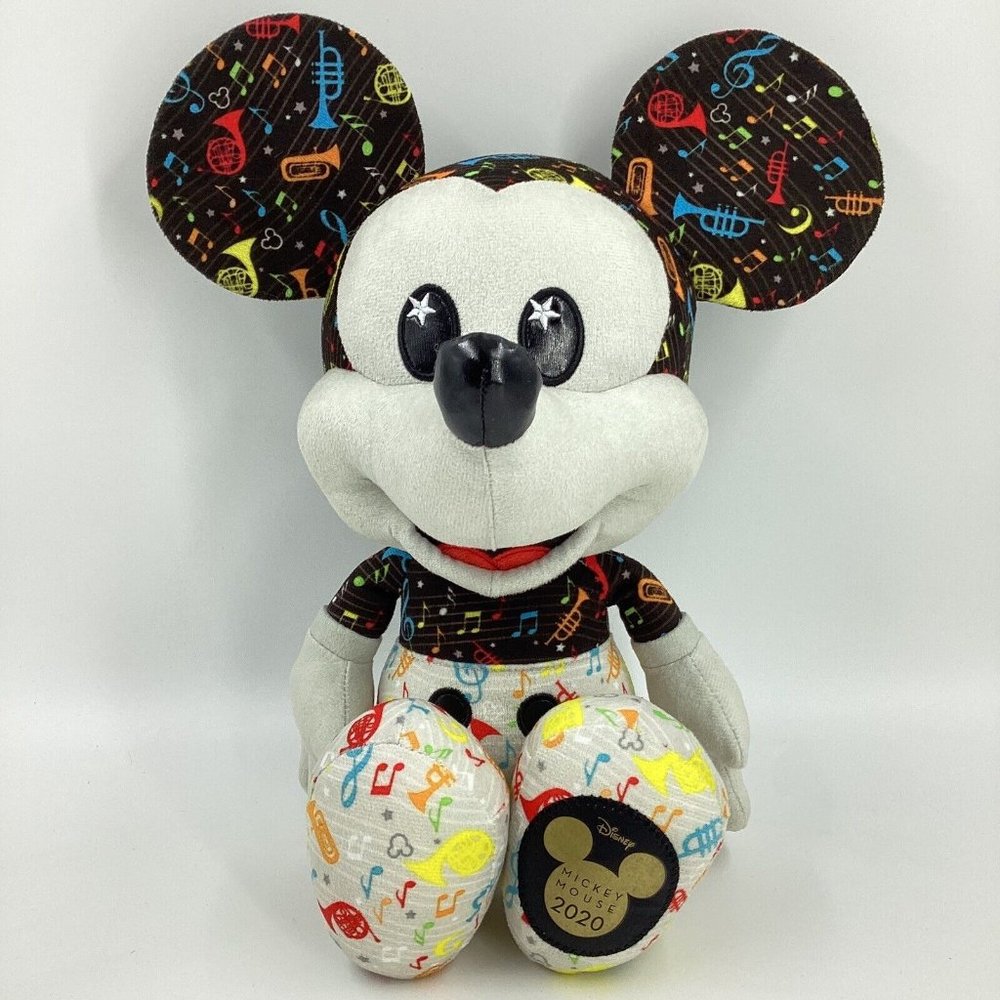 Disney Year of The Mouse Plush 16" Mickey Mouse Band Leader February 2020 EUC